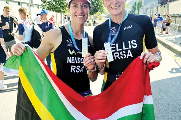 From Klerksdorp to the World: South African Triathletes Shine at 2025 World Triathlon Multisport Championships michelle mendonca and griseldis ellis