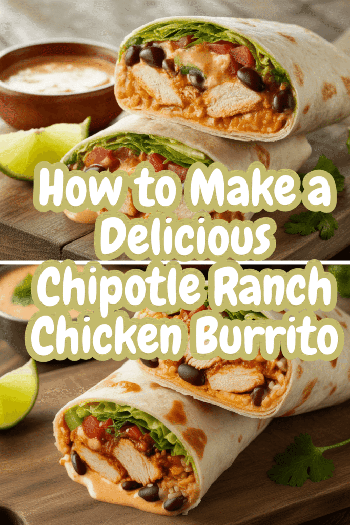 How to make a delicious chipotle ranch chicken Burrito