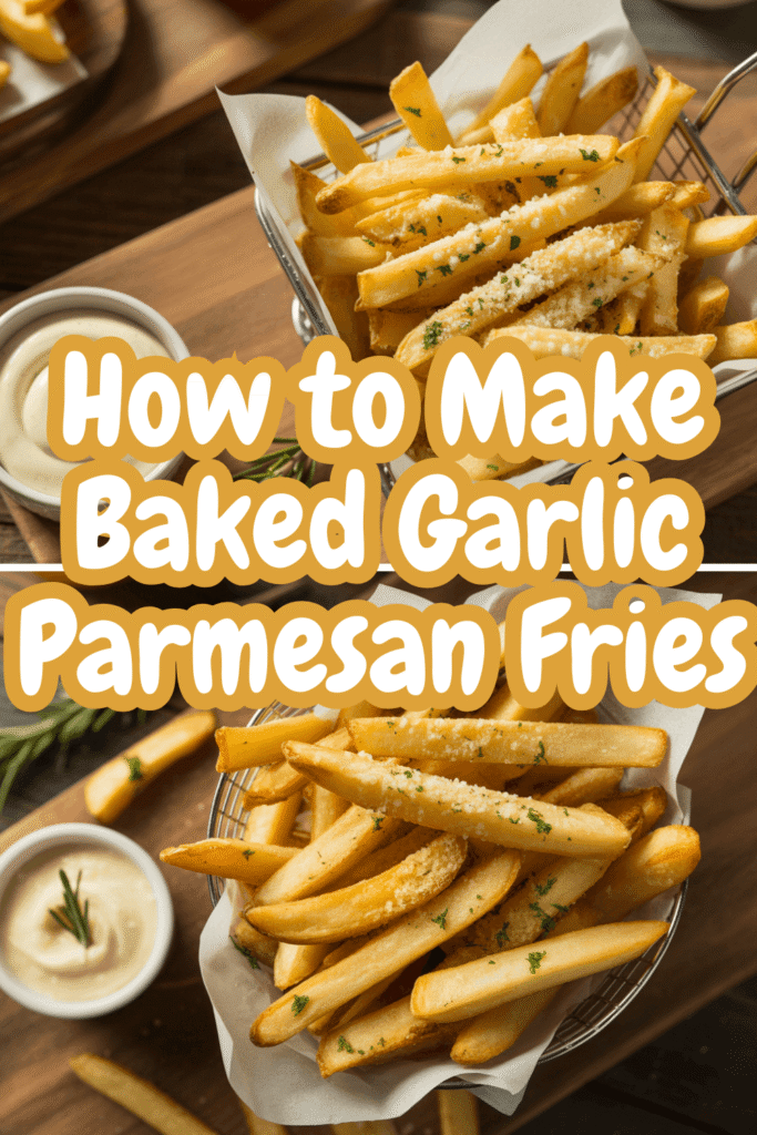 How to make baked garlic parmesan fries