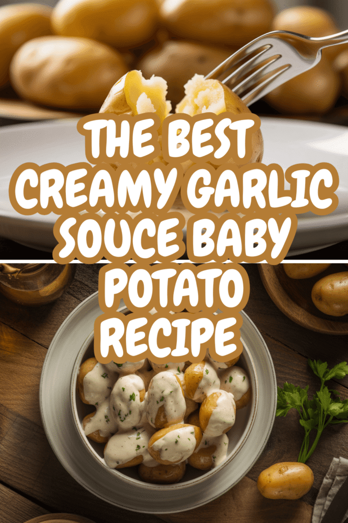 How to make the best creamy garlic sauce baby potato recipe