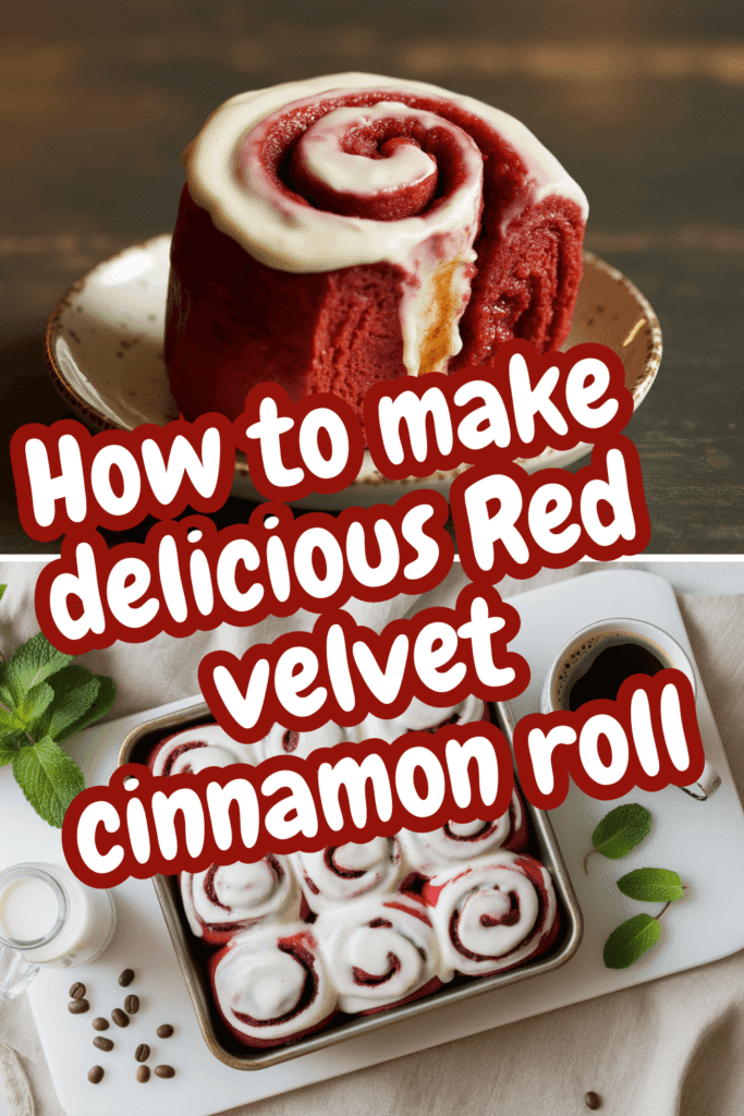 How to make a delicious red velvet cinnamon roll